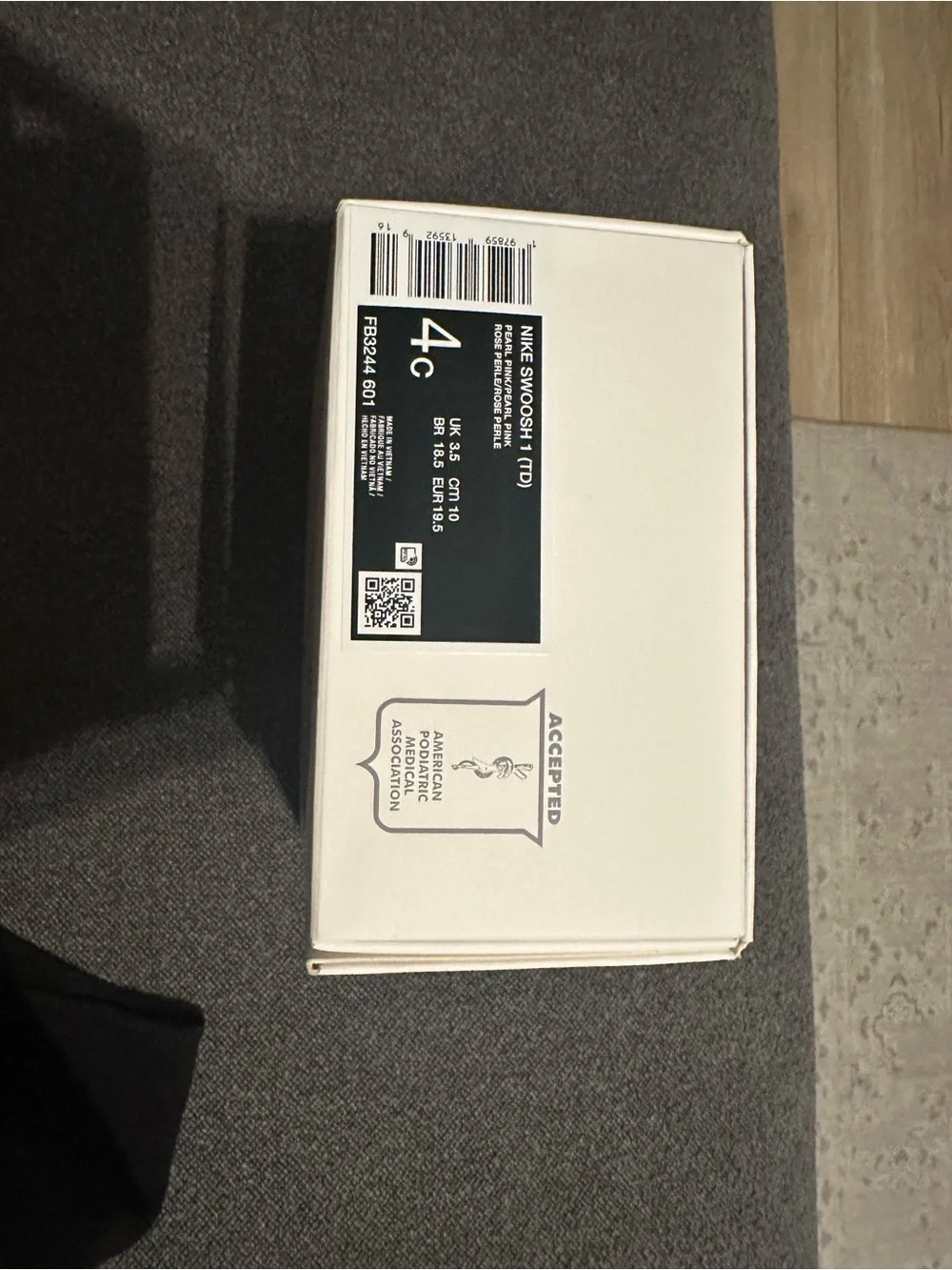 Nike Baby Pink Knit Slip-On Walker Shoes